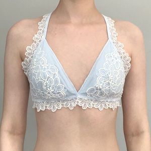Aerie Blue Lace Bralette